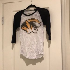 Mizzou quarter sleeve shirt